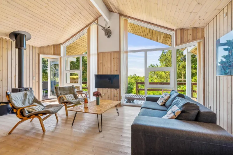 Billede 7 af Lovely Holiday Home On An Elevated Natural Plot With Large Terraces, Spa, Sauna And A Hot Tub Close To Forest, Beach And Ebeltofts Charming