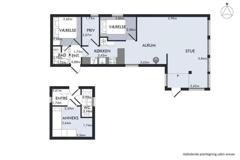 Billede 8 af Cosy And Well-Arranged Holiday Home With Annex, Terrace And Room For The Whole Family Close To Forest, Beach And The Charming Town Centre Of