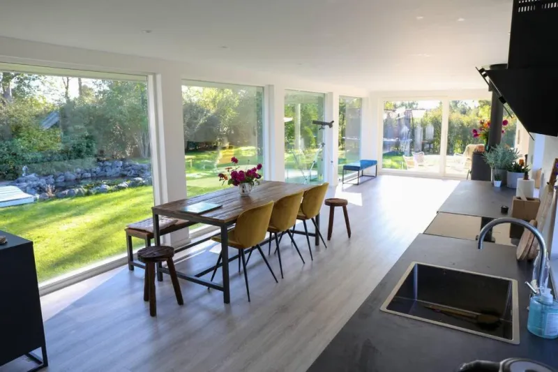 Bright summer house close to the beach and water photo 16