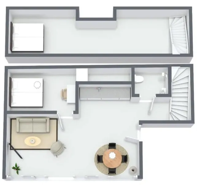 Billede 8 af Unique 2 Bedroom Duplex w Exposed Beams in CPH City