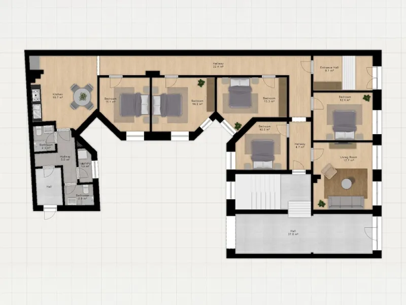 Billede 2 af Sanders Noble - Fantastic 5-bdr Apt in the Capital