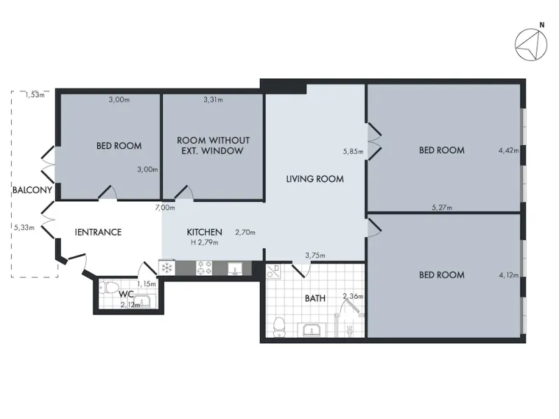 Billede 7 af Sanders Leaves - Charming 3-bdr Apt With City View