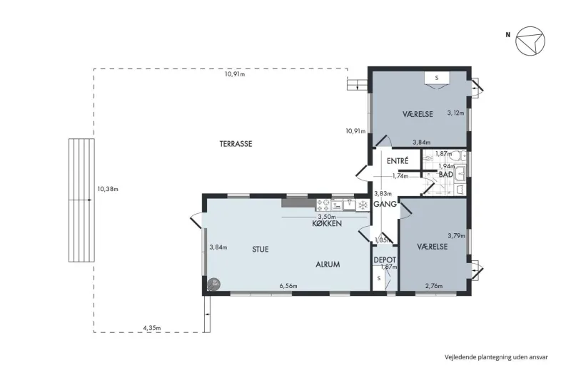 Billede 8 af Nice Home In Ebeltoft With 2 Bedrooms